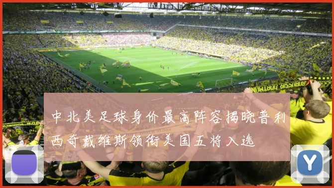 中北美足球身价最高阵容揭晓普利西奇戴维斯领衔美国五将入选